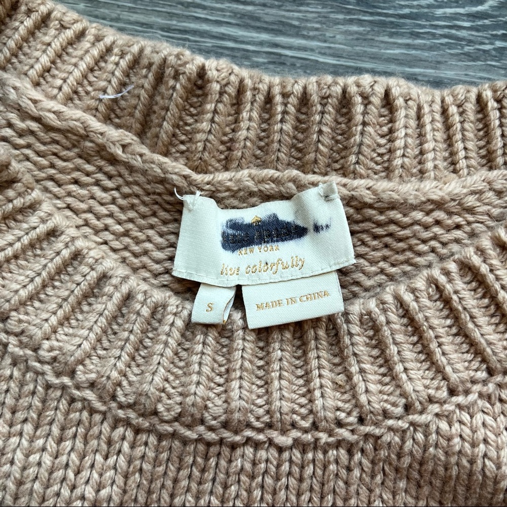 Kate Spade Floral Appliqué Sweater - Picture 7 of 7